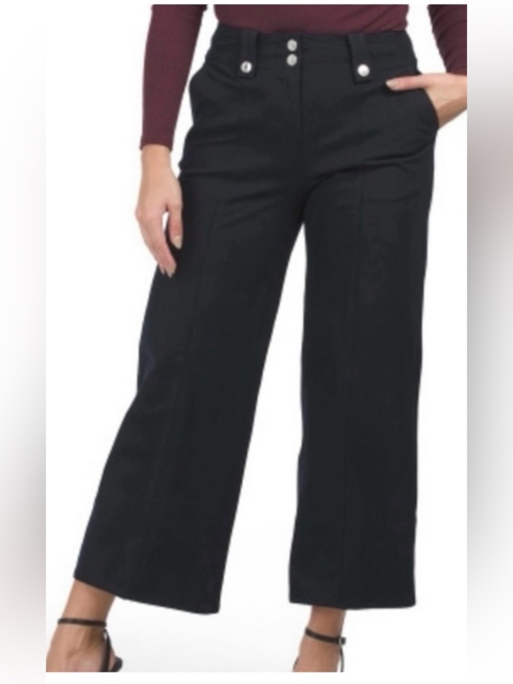 Derek Lam IO Crosby High-Rise Cropped Pants. Size 8